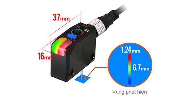 Phát hiện vật thể và đốm màu với kích thước siêu nhỏ BC Autonics