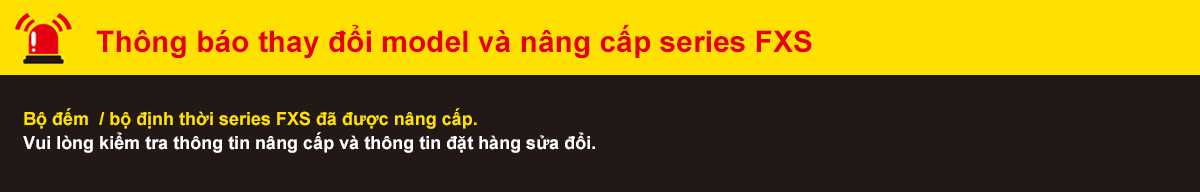 Các tính năng chính bộ chỉ thị cho bộ đếm bộ định thời FXS