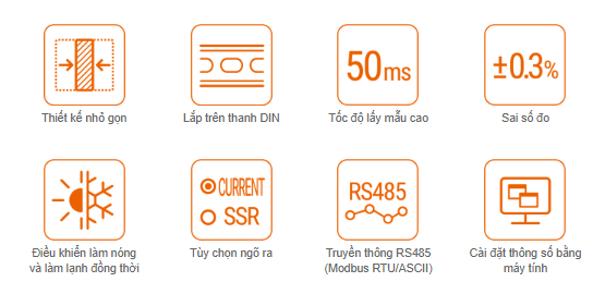 Các tính năng chính bộ điều khiển nhiệt độ TR1D