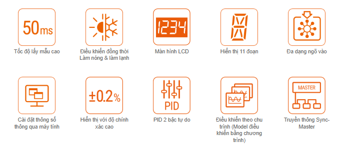 Các tính năng chính bộ điều khiển nhiệt độ độ ẩm TN