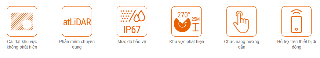 Các tính năng chính cảm biến LiDAR LSC