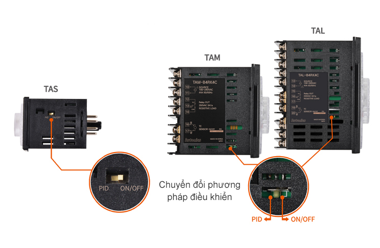 Dễ dàng chuyển đổi phương pháp điều khiển TA