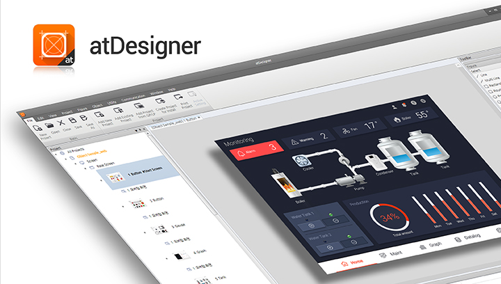 Phần mềm chỉnh sửa màn hình atDesigner với thiết kế UI UX GP-A046