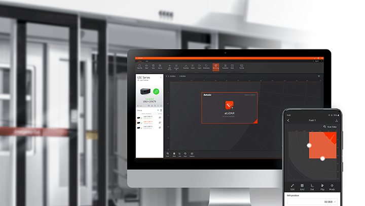 Phần mềm chuyên dụng atLiDAR đi kèm (Máy tính Thiết bị Android) lse2