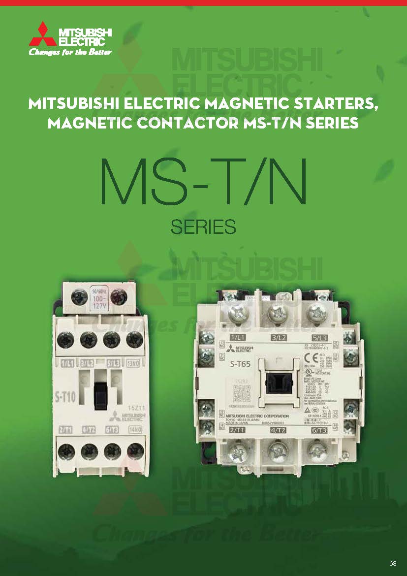 Catalog Mitsubishi Electric Magnetic Starters MS-T/N Series