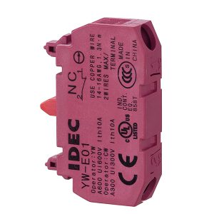 YW-E01 IDEC Tiếp điểm đơn màu đỏ