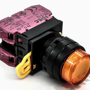 YW1L-A2E02Q4A IDEC Nút nhấn giữ 24V LED màu cam 2NC