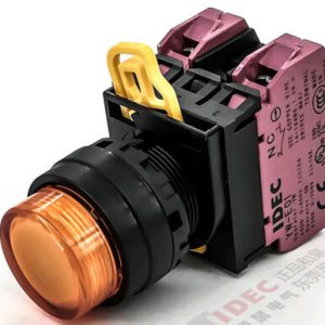 YW1L-A2E02QHA IDEC Nút nhấn giữ 110V LED màu cam 2NC