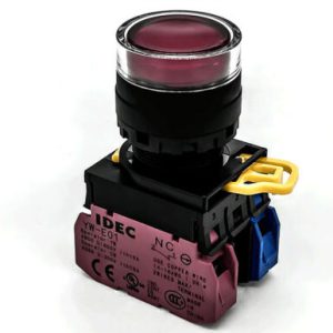 YW1L-MF2E02Q4R IDEC Nút nhấn nhả 24V LED màu đỏ 2NC