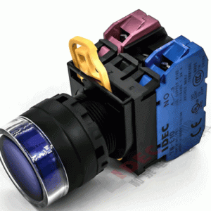 YW1L-MF2E11Q4S IDEC Nút nhấn nhả 24V LED màu xanh dương 1NO-1NC