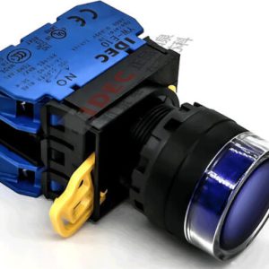 YW1L-MF2E20QHS IDEC Nút nhấn nhả 110V LED màu xanh dương 2NO