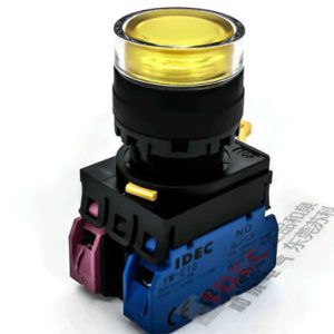 YW1L-MF2E20QHY IDEC Nút nhấn nhả 110V LED màu vàng 2NO