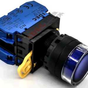 YW1L-MF2E20QM3S IDEC Nút nhấn nhả 230 240V LED màu xanh dương 2NO